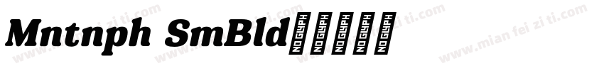 Montnapha SemiBold字体转换